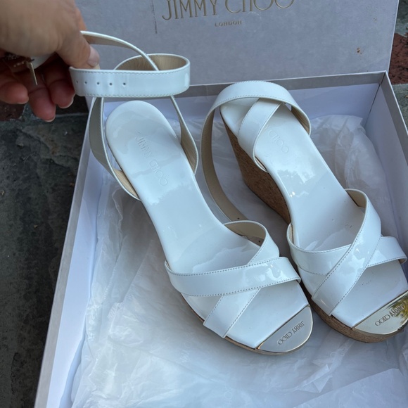 JIMMY CHOO platform ankle strap sandals - Picture 9 of 9